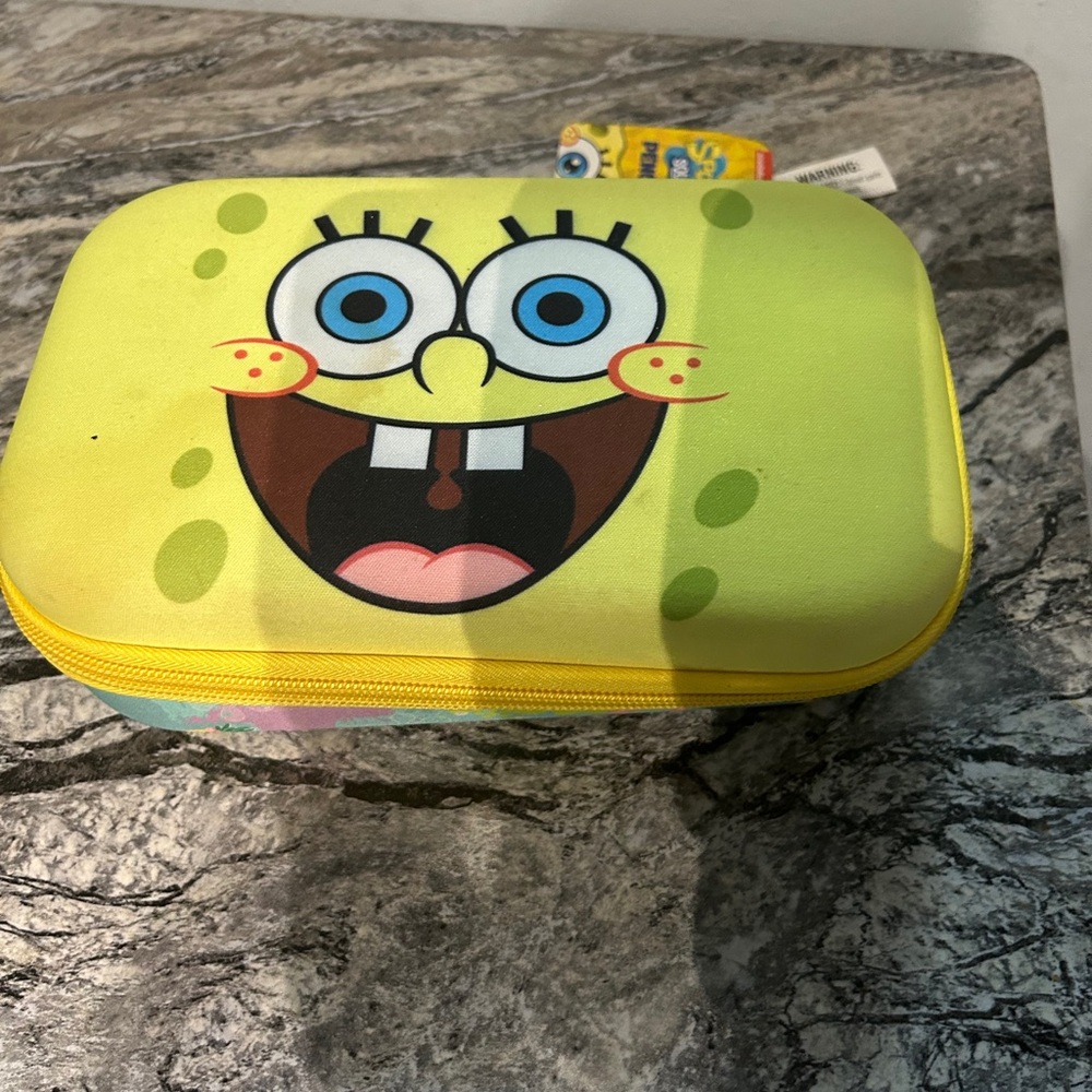 SpongeBob SquarePants Yellow Pencil Case